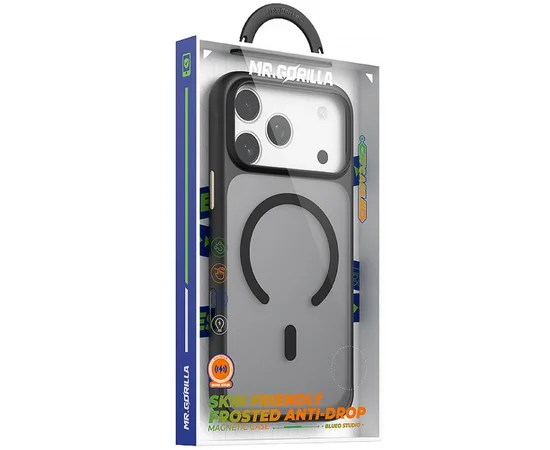 TPU+PC чохол Blueo Skin Friendly Frosted with MagSafe для Apple iPhone 17 Pro (6.3") Чорний