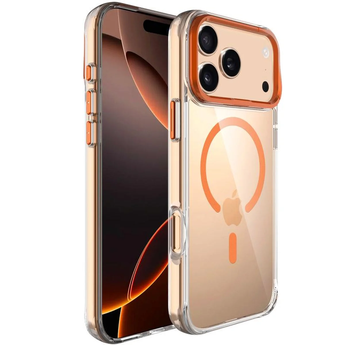 Чехол TPU Space Case Apex with MagSafe для Apple iPhone 17 Pro (6.3") Papaya