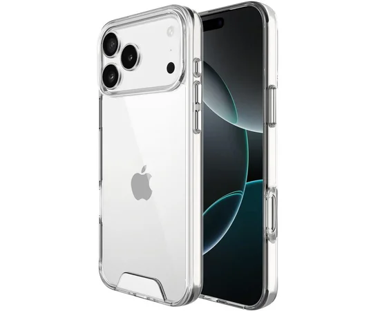 Чохол TPU Space Case transparent для Apple iPhone 17 Pro (6.3") Прозорий