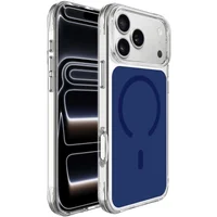 Чехол TPU+PC Space Pure Color with Magnetic Fit для Apple iPhone 17 Pro / 18 Pro (6.3") Blue