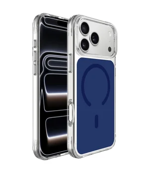 Чохол TPU+PC Space Pure Color with Magnetic Fit для Apple iPhone 17 Pro / 18 Pro (6.3") Blue