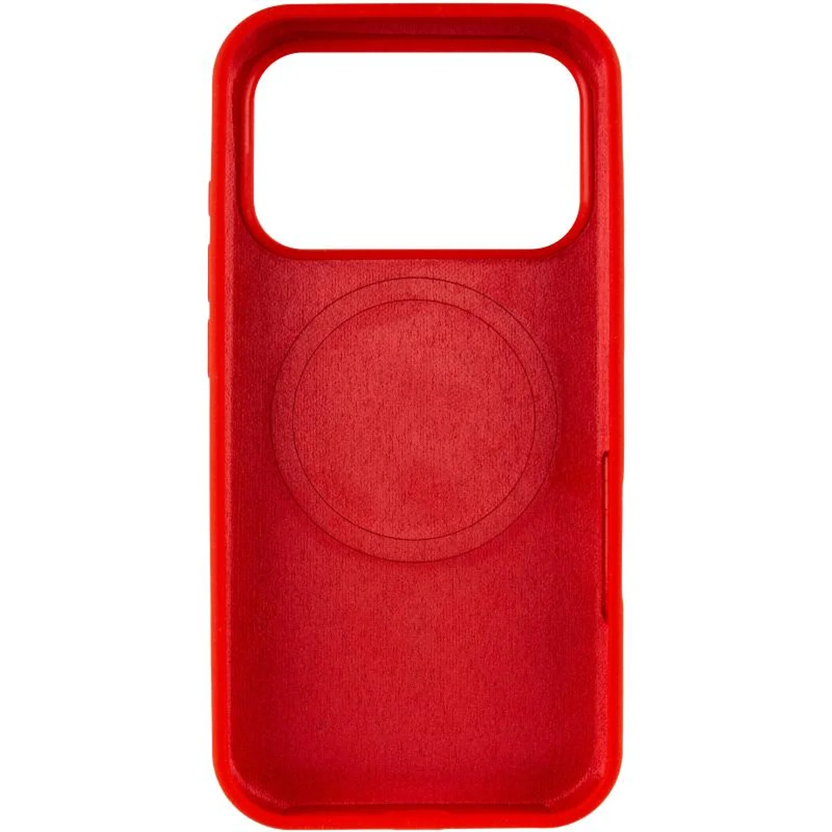 Чехол Silicone Case Full Protective (AA) V2 with MagSafe для Apple iPhone 17 Pro (6.3") Красный / Red