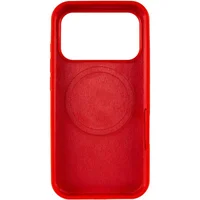 Чехол Silicone Case Full Protective (AA) V2 with MagSafe для Apple iPhone 17 Pro (6.3") Красный / Red