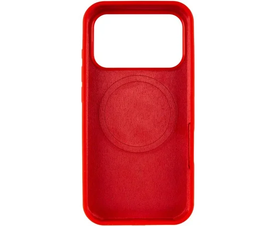 Чехол Silicone Case Full Protective (AA) V2 with MagSafe для Apple iPhone 17 Pro (6.3") Красный / Red