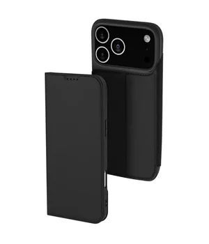 Чохол-книжка Dux Ducis з кишенею для візиток для Apple iPhone 17 Pro (6.3") Чорний