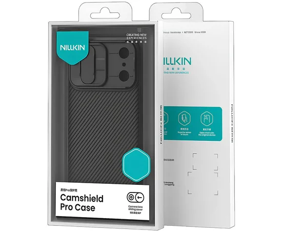 Карбонова накладка Nillkin CamShield Pro для Apple iPhone 17 Pro (6.3") Black