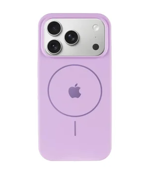 Чехол Silicone Case Full Protective (AA) V2 with MagSafe для Apple iPhone 17 Pro (6.3") Сиреневый / Lilac