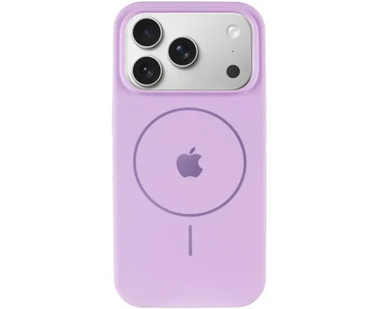 Чехол Silicone Case Full Protective (AA) V2 with MagSafe для Apple iPhone 17 Pro (6.3") Сиреневый / Lilac