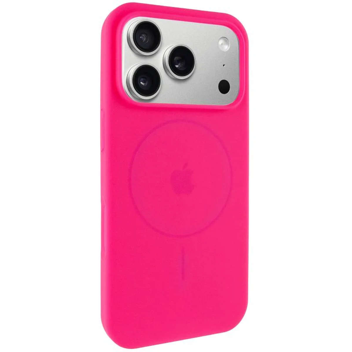 Чехол Silicone Case Full Protective (AA) V2 with MagSafe для Apple iPhone 17 Pro (6.3") Розовый / Barbie pink