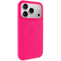Чехол Silicone Case Full Protective (AA) V2 with MagSafe для Apple iPhone 17 Pro (6.3") Розовый / Barbie pink