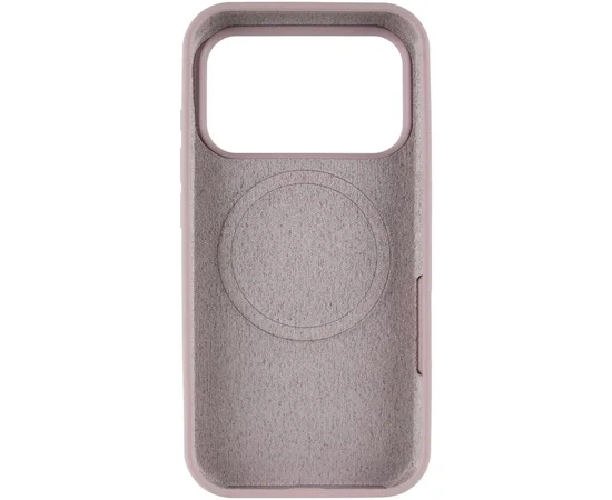 Чехол Silicone Case Full Protective (AA) V2 with MagSafe для Apple iPhone 17 Pro (6.3") Серый / Lavender