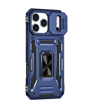 Удароміцний чохол Camshield Army Ring Apple iPhone 17 Pro (6.3") Синій / Navy