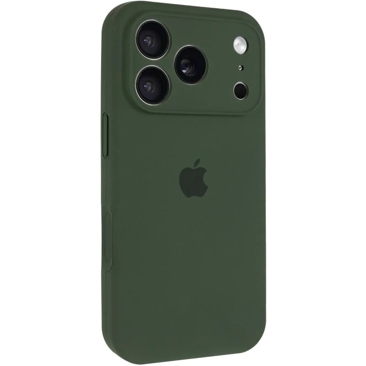 Чехол Silicone Case Full Camera Protective (AA) для Apple iPhone 17 Pro (6.3") Зеленый / Cyprus Green
