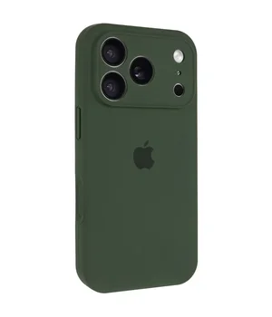 Чохол Silicone Case Full Camera Protective (AA) для Apple iPhone 17 Pro (6.3") Зелений / Cyprus Green