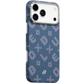 TPU+PC чехол Blueo Gilded Tactile Woven with MagSafe для Apple iPhone 17 Pro (6.3") Blue