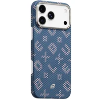 TPU+PC чехол Blueo Gilded Tactile Woven with MagSafe для Apple iPhone 17 Pro (6.3") Blue