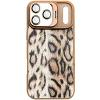 Чехол TPU+PC Wild Leopard with MagSafe and Lens для Apple iPhone 17 Pro (6.3") Brown