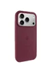 Чехол Silicone Case Full Protective (AA) V2 with MagSafe для Apple iPhone 17 Pro (6.3") Бордовый / Plum
