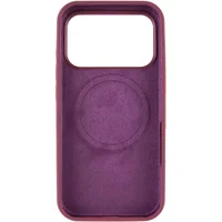 Чохол Silicone Case Full Protective (AA) V2 with MagSafe для Apple iPhone 17 Pro (6.3") Бордовий / Plum