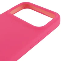 Чехол Silicone Case Full Protective (AA) для Apple iPhone 17 Pro (6.3") Розовый / Barbie pink