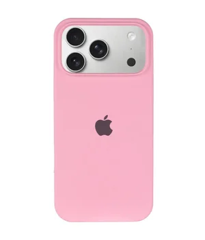 Чохол Silicone Case Full Protective (AA) для Apple iPhone 17 Pro (6.3") Рожевий / Light pink