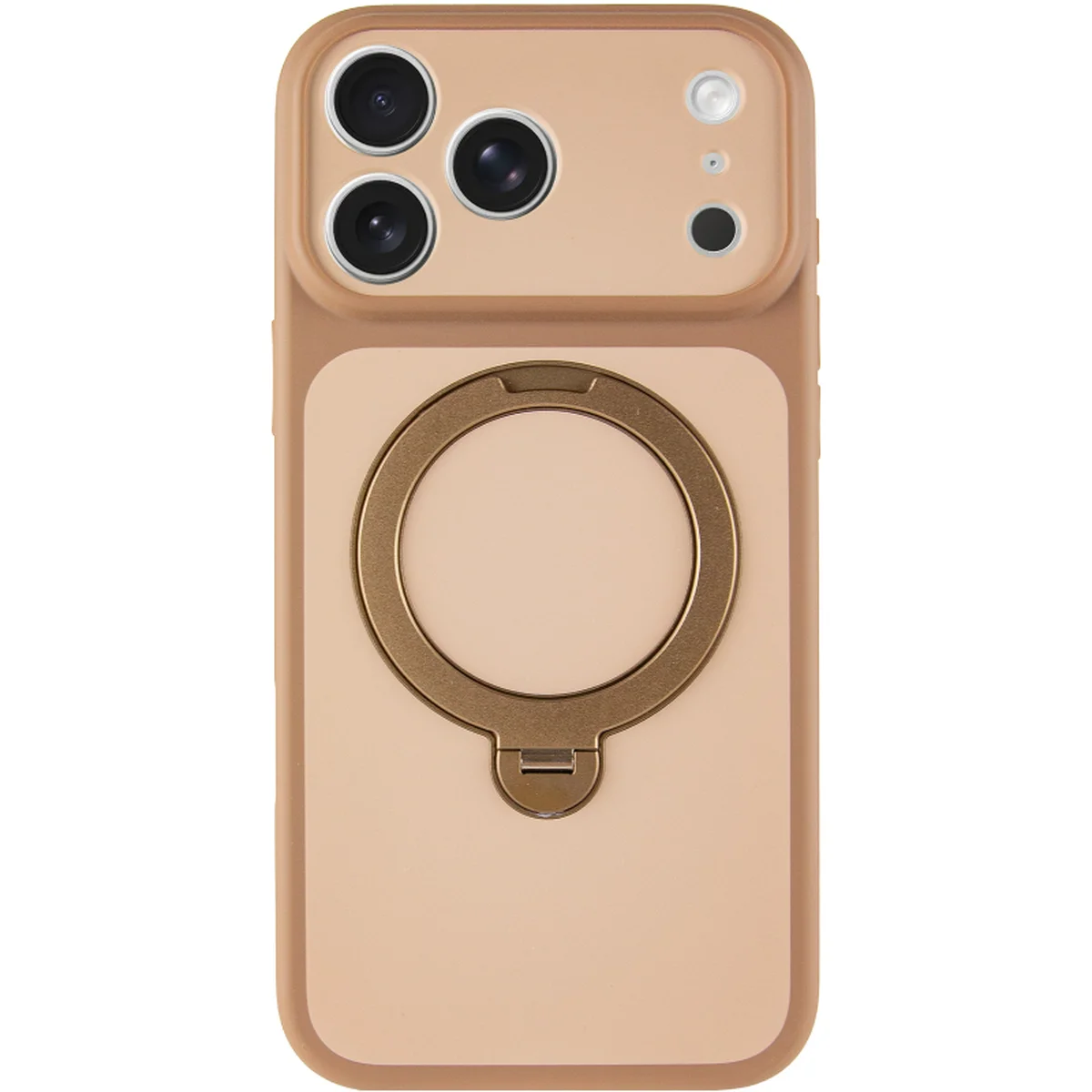 Чехол Ummi Full Camera with Magnetic Fit HQ Ring для Apple iPhone 18 Pro / 17 Pro (6.3") Brown Gold