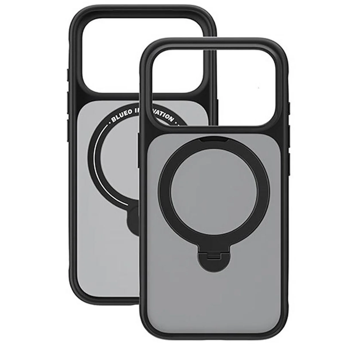 TPU+PC чехол Blueo Skin Friendly 360 Rotatable Stand with MagSafe для Apple iPhone 17 Pro (6.3") Black