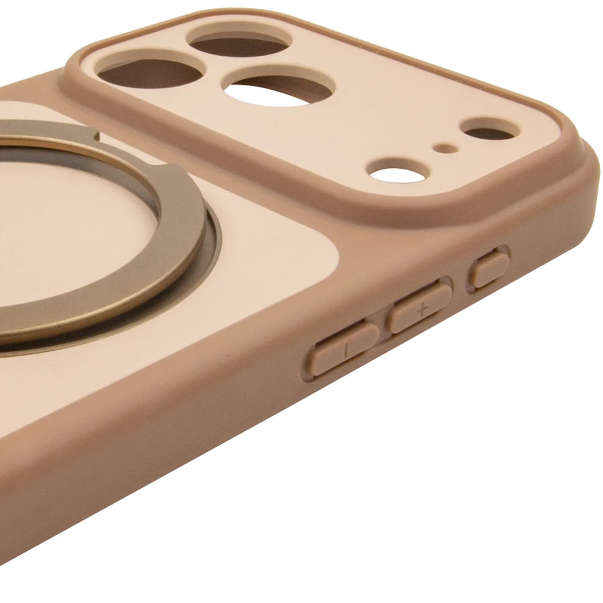 Чехол Ummi Full Camera with Magnetic Fit HQ Ring для Apple iPhone 18 Pro / 17 Pro (6.3") Brown Gold