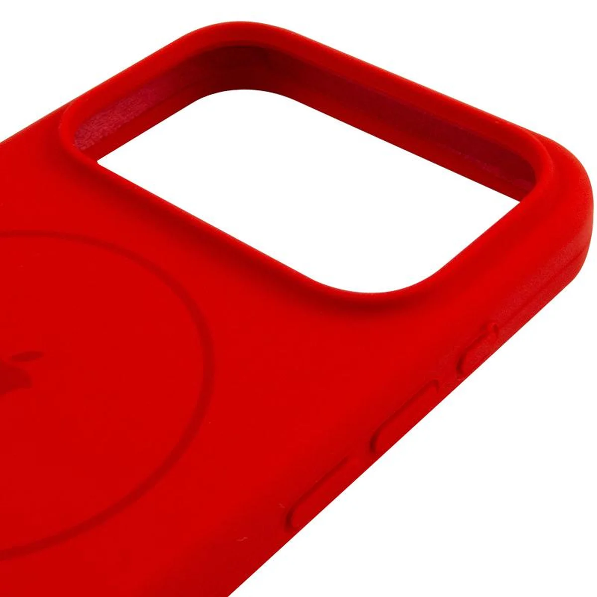Чехол Silicone Case Full Protective (AA) V2 with MagSafe для Apple iPhone 17 Pro (6.3") Красный / Red