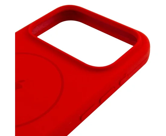 Чехол Silicone Case Full Protective (AA) V2 with MagSafe для Apple iPhone 17 Pro (6.3") Красный / Red