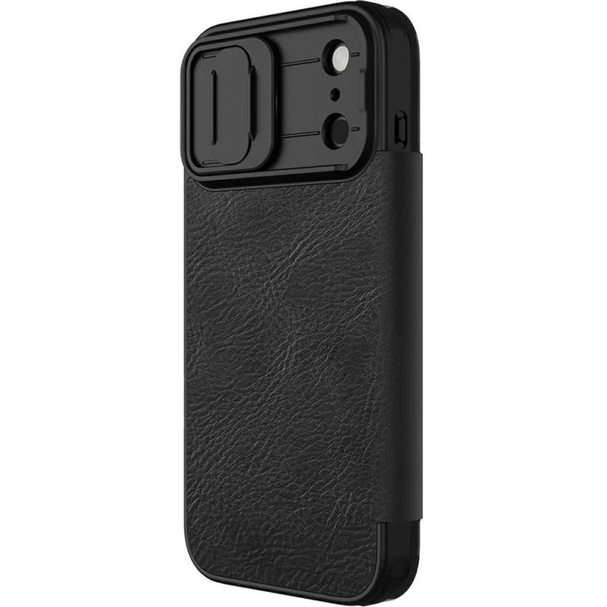 Кожаный чехол-книжка Nillkin Qin Pro Camshield для Apple iPhone 17 Pro (6.3") Black