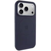 Чохол Silicone Case Full Protective (AA) V2 with MagSafe для Apple iPhone 17 Pro (6.3") Темно-синій / Midnight blue