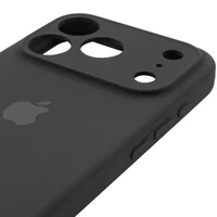 Чехол Silicone Case Full Camera Protective (AA) для Apple iPhone 17 Pro (6.3") Черный / Black