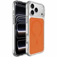 Чехол TPU+PC Space Pure Color with Magnetic Fit для Apple iPhone 17 Pro / 18 Pro (6.3") Orange