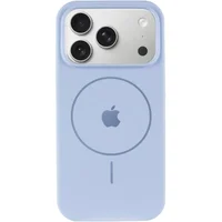 Чехол Silicone Case Full Protective (AA) V2 with MagSafe для Apple iPhone 17 Pro (6.3") Голубой / Lilac Blue