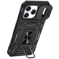 Ударопрочный чехол Camshield Army Ring для Apple iPhone 17 Pro (6.3") Черный / Black