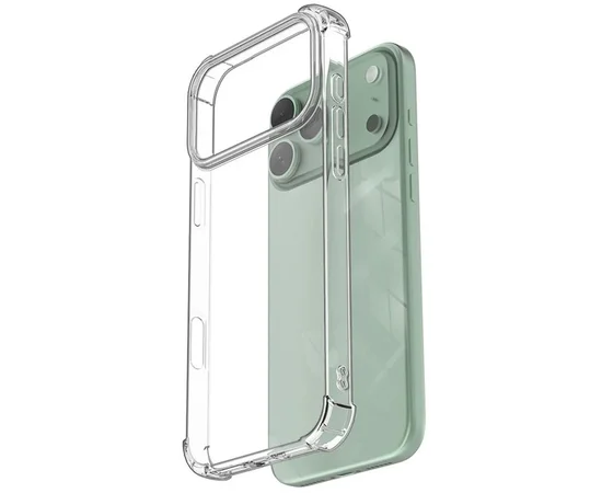 TPU чехол GETMAN Ease logo усиленные углы для Apple iPhone 17 Pro (6.3") Бесцветный (прозрачный)