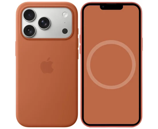 Чехол Silicone case (AAA) with Magsafe and Animation для Apple iPhone 17 Pro (6.3") Terra Cotta