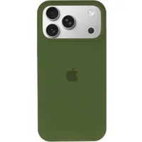 Чехол Silicone Case Full Protective (AA) для Apple iPhone 17 Pro (6.3") Зеленый / Dark Olive
