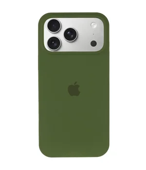 Чохол Silicone Case Full Protective (AA) для Apple iPhone 17 Pro (6.3") Зелений / Dark Olive