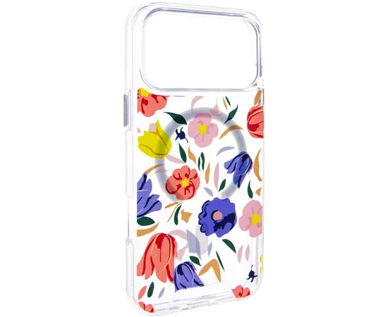 TPU+PC чехол Clear Garden with MagSafe для Apple iPhone 17 Pro (6.3") Tropical Art