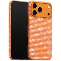 TPU+PC чехол Blueo Gilded Tactile Woven with MagSafe для Apple iPhone 17 Pro (6.3") Orange
