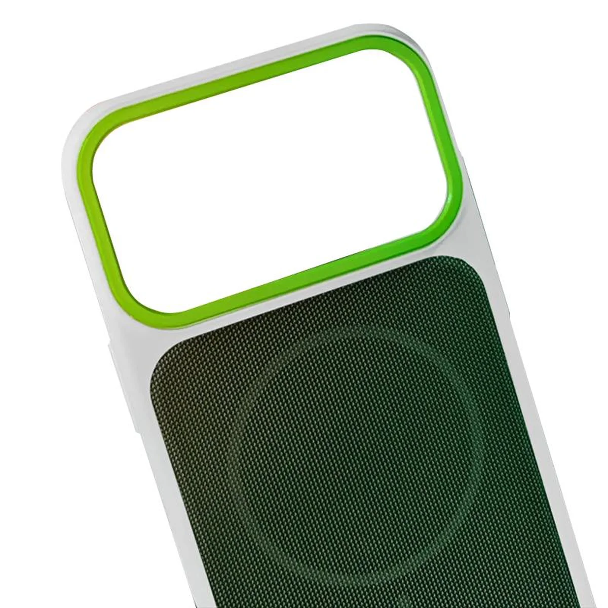 Чехол TPU TechWoven Hybrid with MagSafe для Apple iPhone 17 Pro (6.3") White / Green