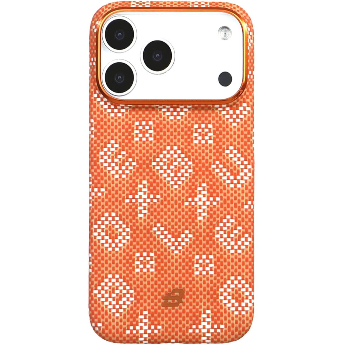 TPU+PC чехол Blueo Gilded Tactile Woven with MagSafe для Apple iPhone 17 Pro (6.3") Orange