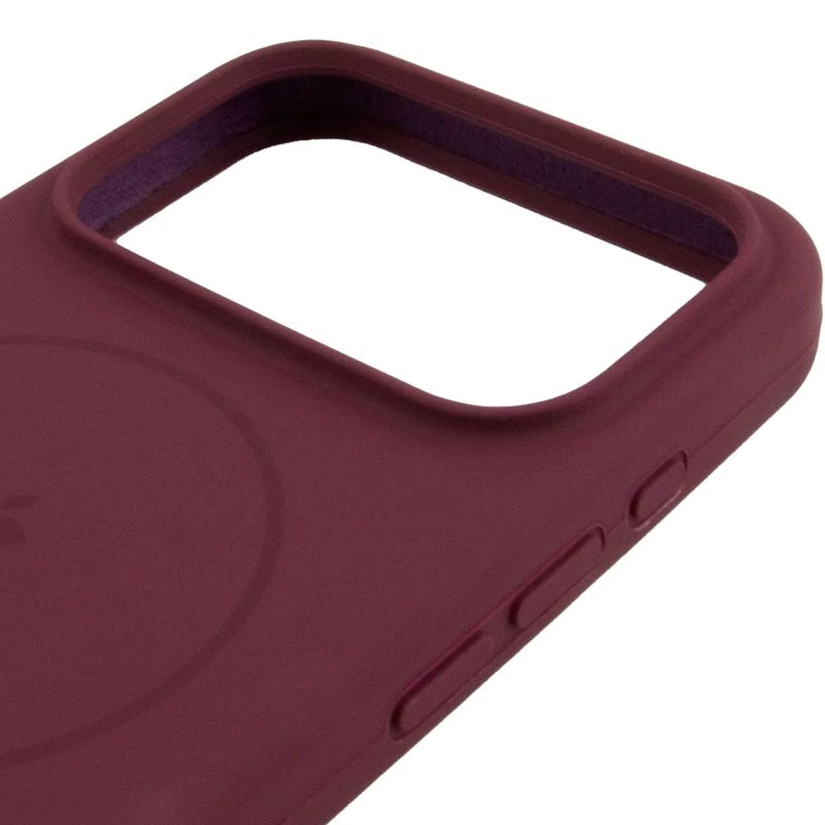 Чохол Silicone Case Full Protective (AA) V2 with MagSafe для Apple iPhone 17 Pro (6.3") Бордовий / Plum