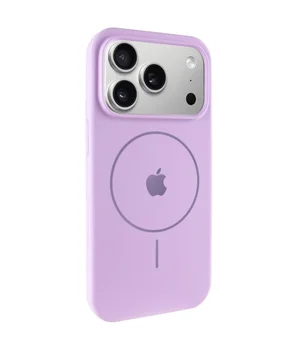 Чехол Silicone Case Full Protective (AA) V2 with MagSafe для Apple iPhone 17 Pro (6.3") Сиреневый / Lilac