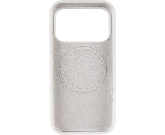 Чехол Silicone Case Full Protective (AA) V2 with MagSafe для Apple iPhone 17 Pro (6.3") Белый / White