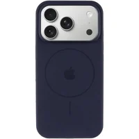 Чохол Silicone Case Full Protective (AA) V2 with MagSafe для Apple iPhone 17 Pro (6.3") Темно-синій / Midnight blue