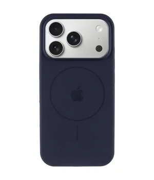 Чохол Silicone Case Full Protective (AA) V2 with MagSafe для Apple iPhone 17 Pro (6.3") Темно-синій / Midnight blue