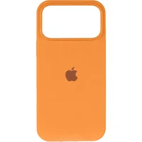 Чехол Silicone Case (AA) Logo with MagSafe для Apple iPhone 17 Pro (6.3") Оранжевый / Orange
